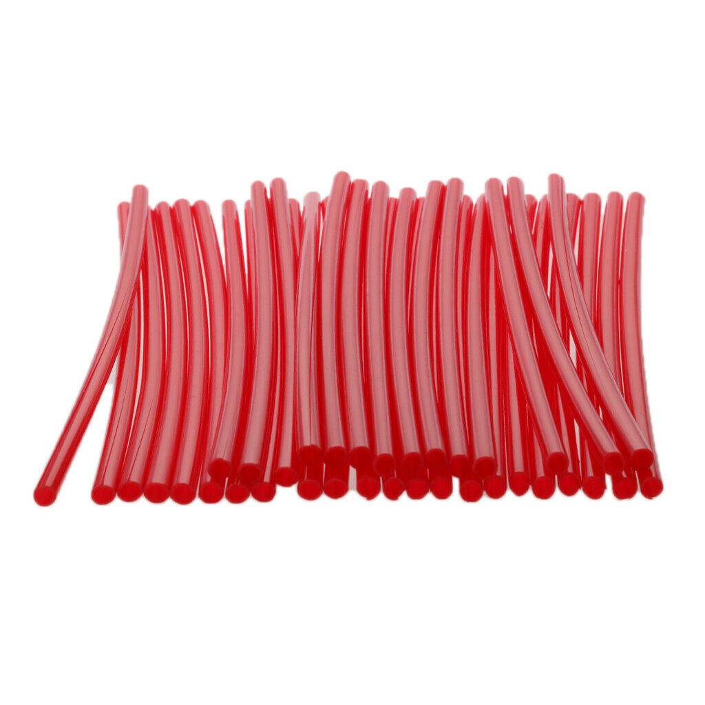 36 Sets Red Motorcycle Wheel Spoke Wraps Coat Covers Pipe for Motocross