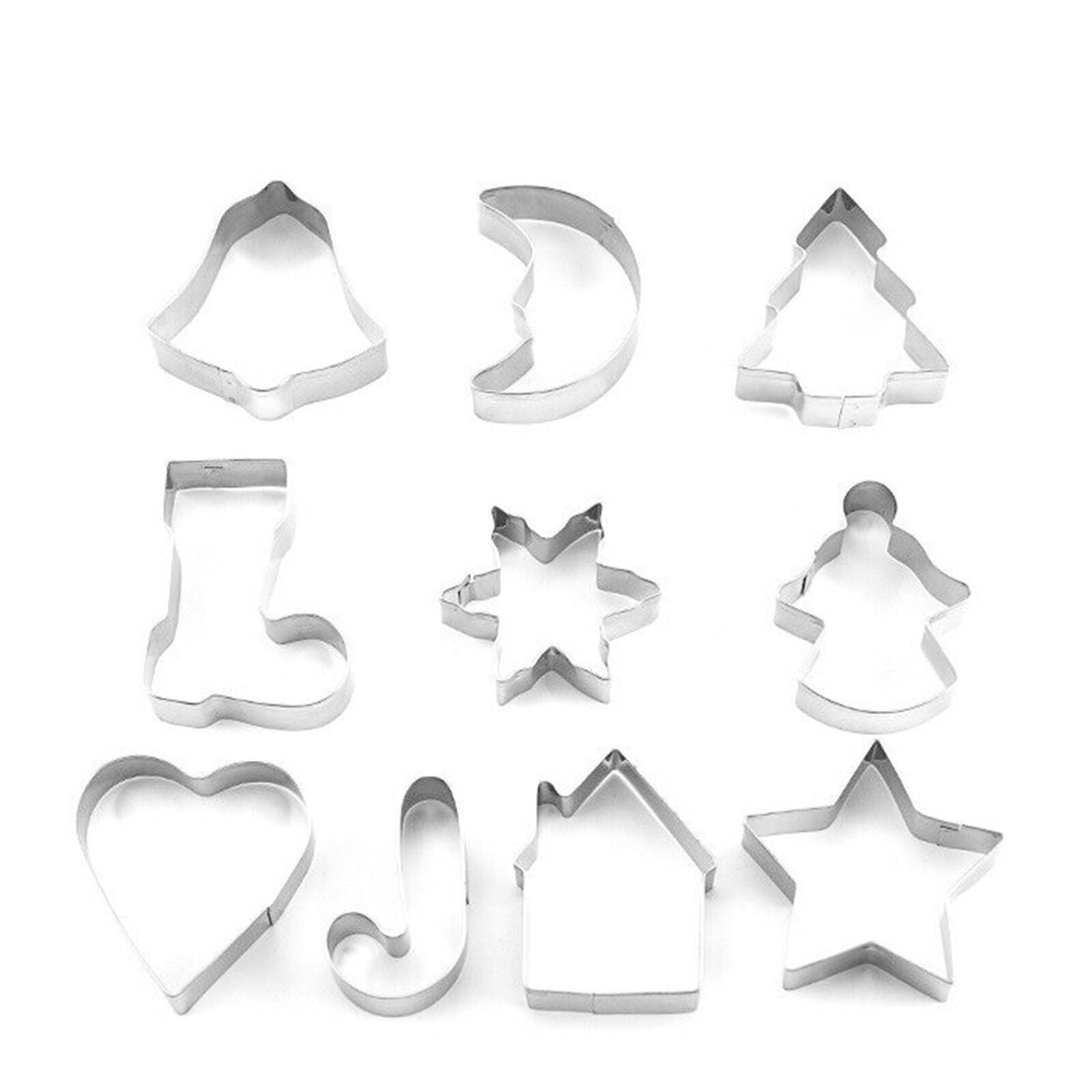 Christmas Cake Mold Cookie Cutter Biscuit Cutter Angel Star Tree Bell Stocking