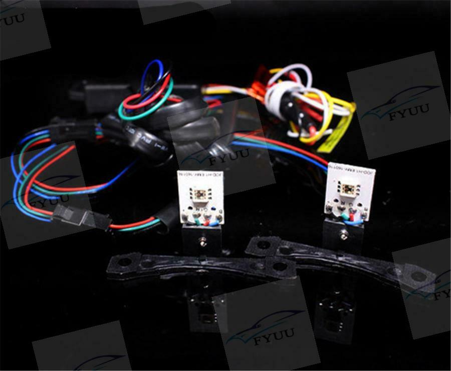 2Pcs/Lot RGB Blueteeth APP Demon Eye Car Headlight Bulb Kit LED Background Lamp