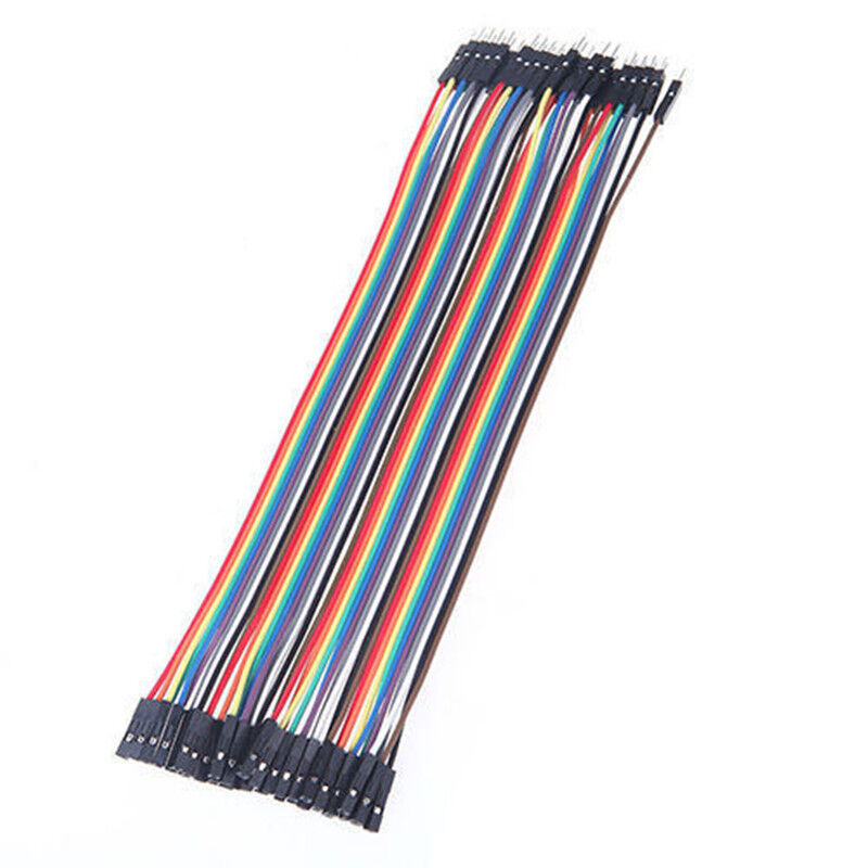 40PCS Dupont wire jumpercables 20cm 2.54MM male to female 1P-1P For Arduino