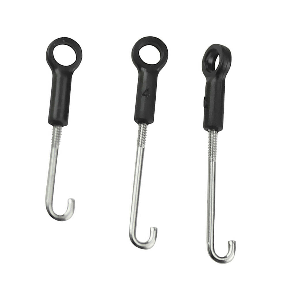 3Pcs Black Connecting Rod Linkage for Wltoys XK K130 RC Racing Drone Replacement