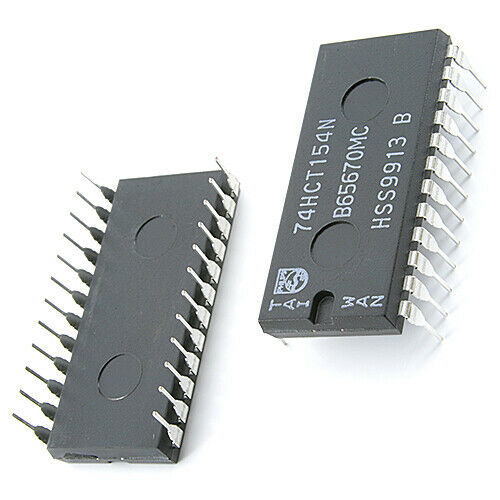 [4pcs] 74HCT154N Demultiplexer 4 to 16 DIP24