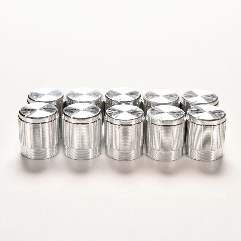 10PCS Aluminium Potentiometer Knobs Volume Control Amplifier Shaft 6MMDD