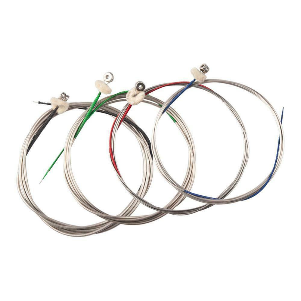 Lots 4 Upright 4/4 Double Bass Strings Instrument Parts Full Kit 10x10x1cm