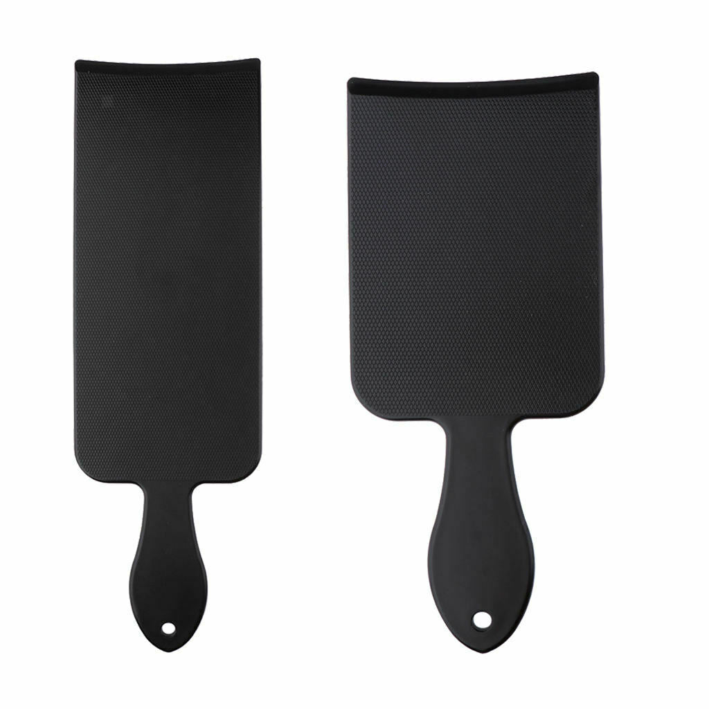 2 Packs Salon Plastic Flat Top Coloring Balayage Highlight Board Black M/L
