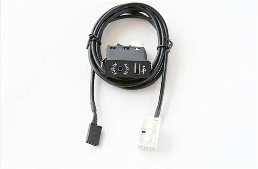 1pc Aux-in/USB Socket Switch Audio Adapter Cable For BMW E60 E66 E81 E82 E70 E90