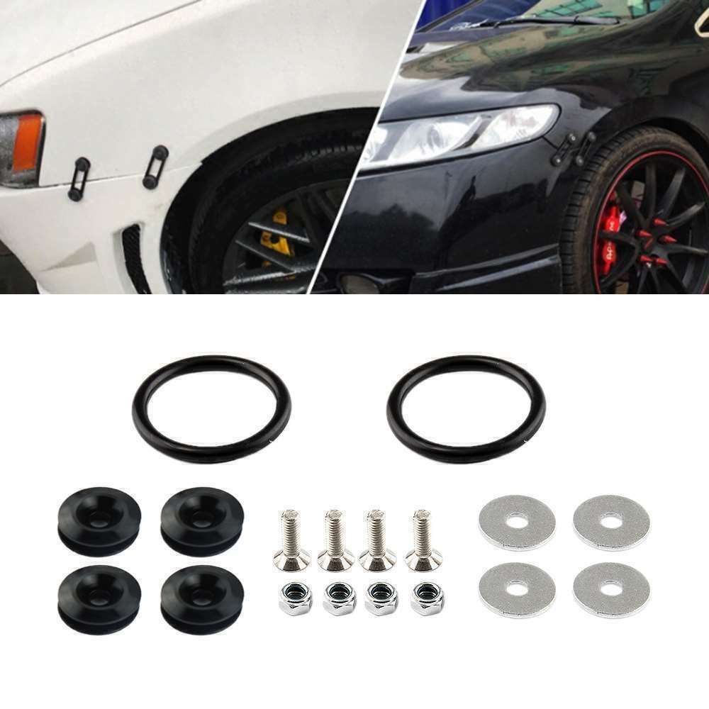 For Car Bumper Hatch Lids JDM Quick Release Fasteners Fixed Buckle Nut Aluminium