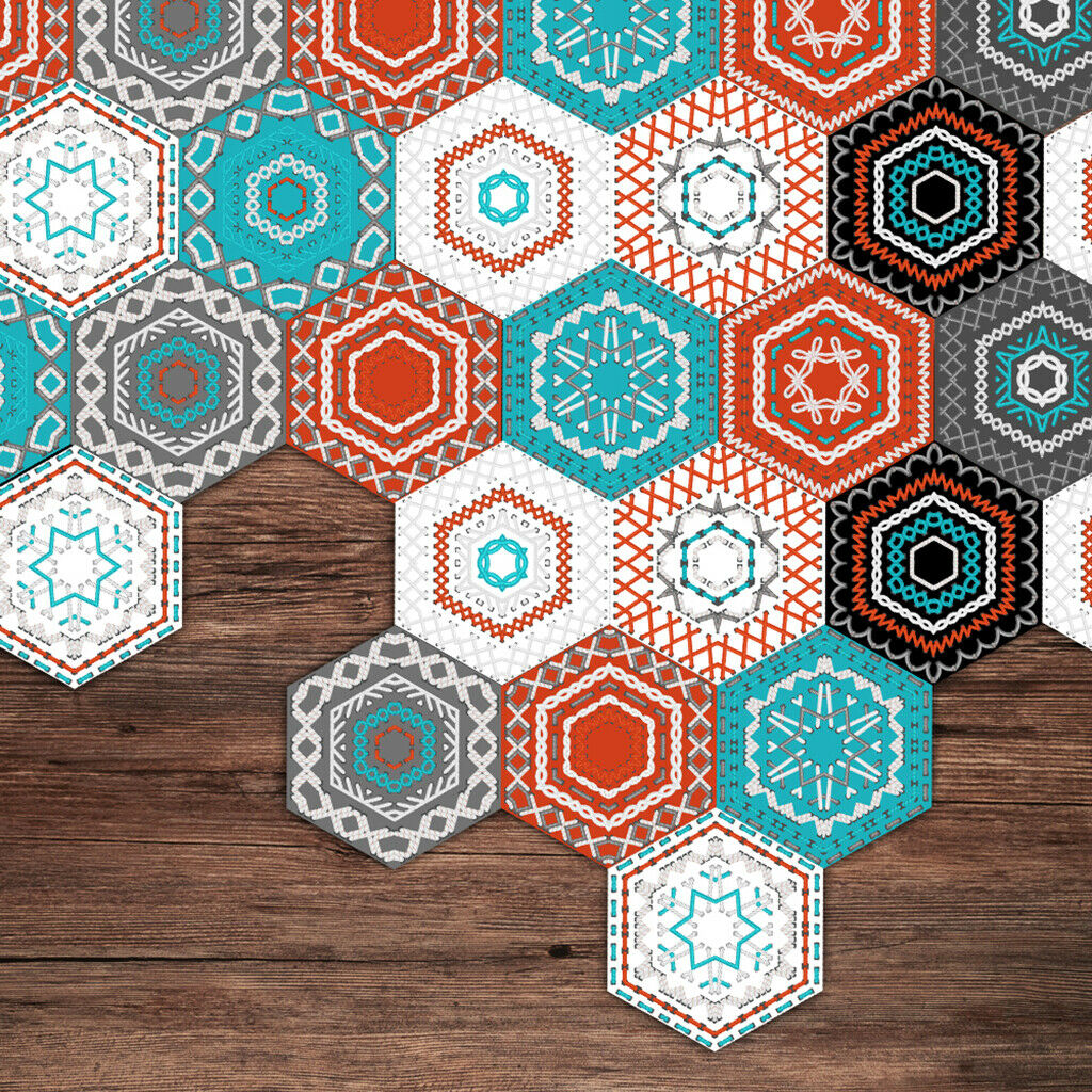 10pcs Floor Stickers PVC Tile Stickers Removable Wall Stickers Home Decor J