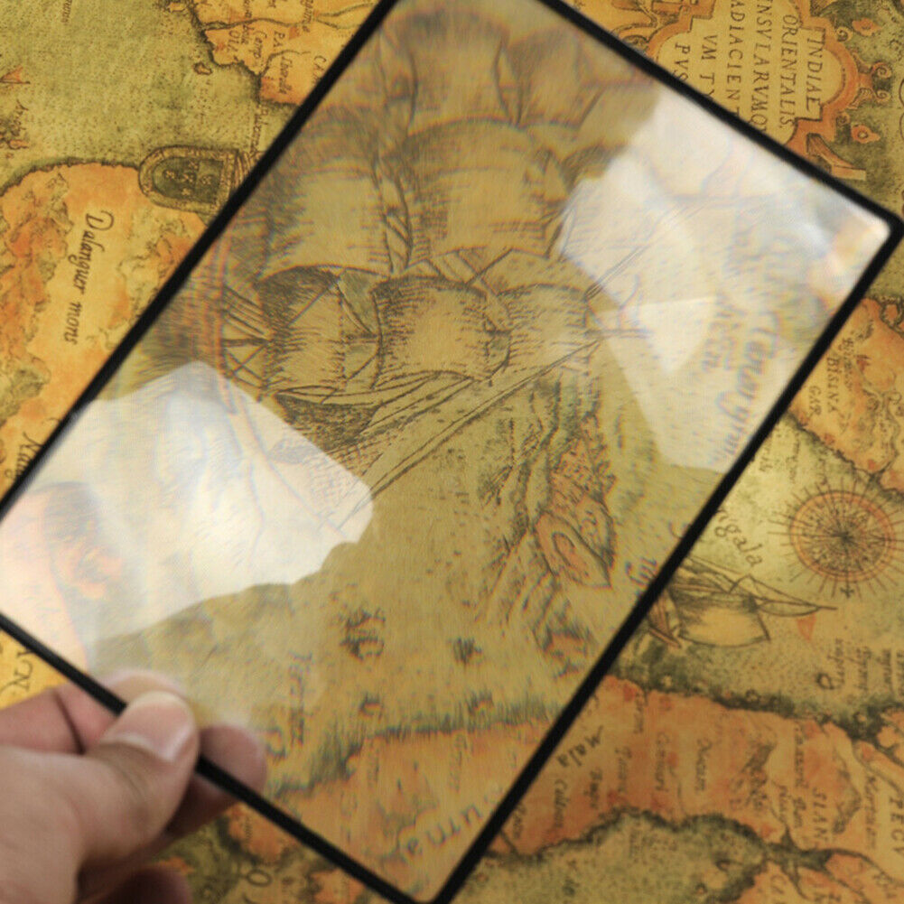 3X Book Page Magnification Magnifier Sheet Magnifying Reading Glass Lens @