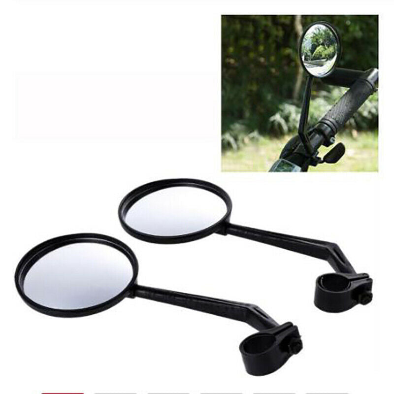 1 Pair Cycling Riding Bicycle Bike Reflector Mirror 360 Rotation Rearview.l8