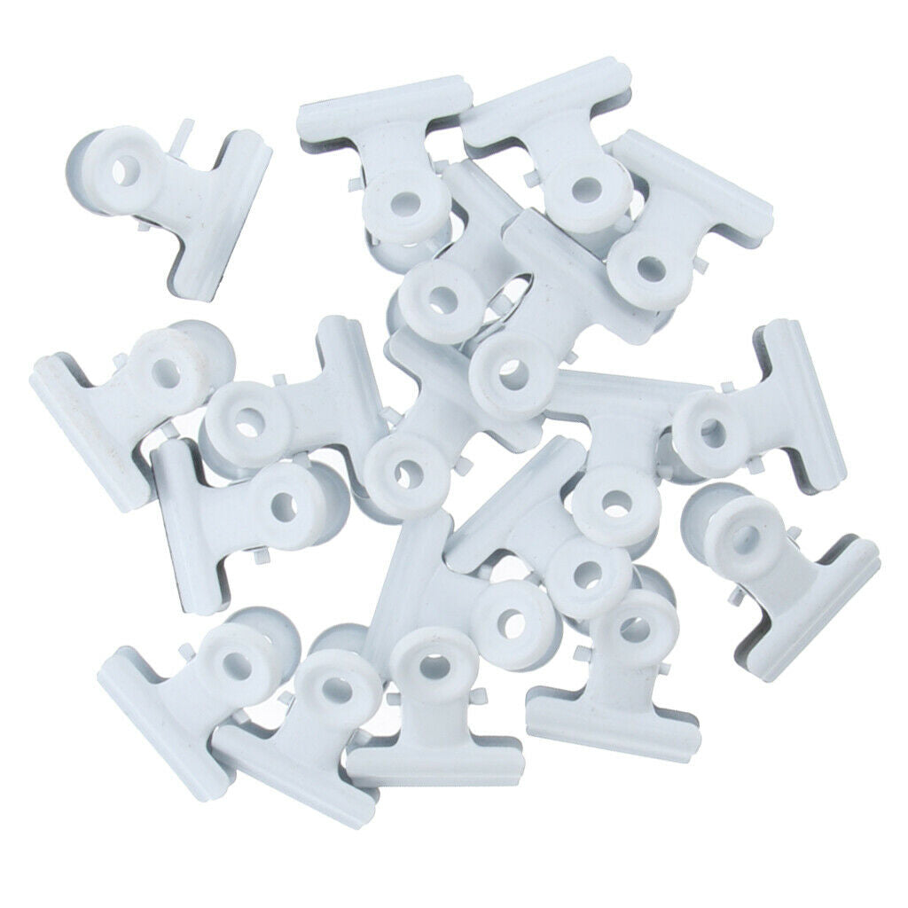 30 Metal Bulldog Clip Grip Clips for Money Bag Letter in