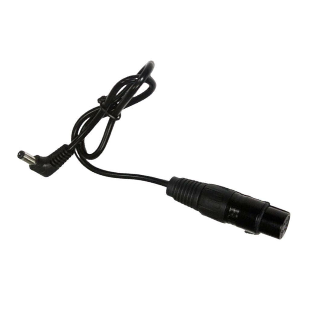 Right Angle DC to 4pin XLR Adapter Power Cable for Studio Video