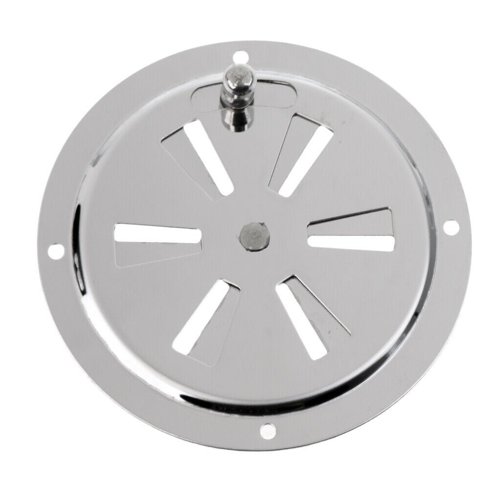 100mm 4 inch Butterfly Boat Round Louvered Vent Cover with Side Knob Marine