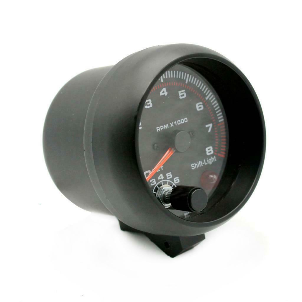 95mm 3.75" Auto Tachometers 0-8000RPM Gauges Car Engine Speed Meters