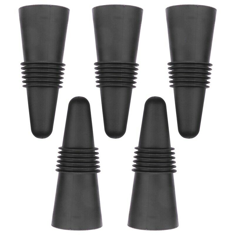 Wine Stoppers (Set of 5), Silicone Wine Bottle Stopper and Beverage Bottle StoB9