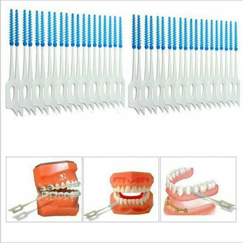 120pcs Teeth Toothpicks Dental Floss Picks Interdental Brush-Stick Tooth Clean
