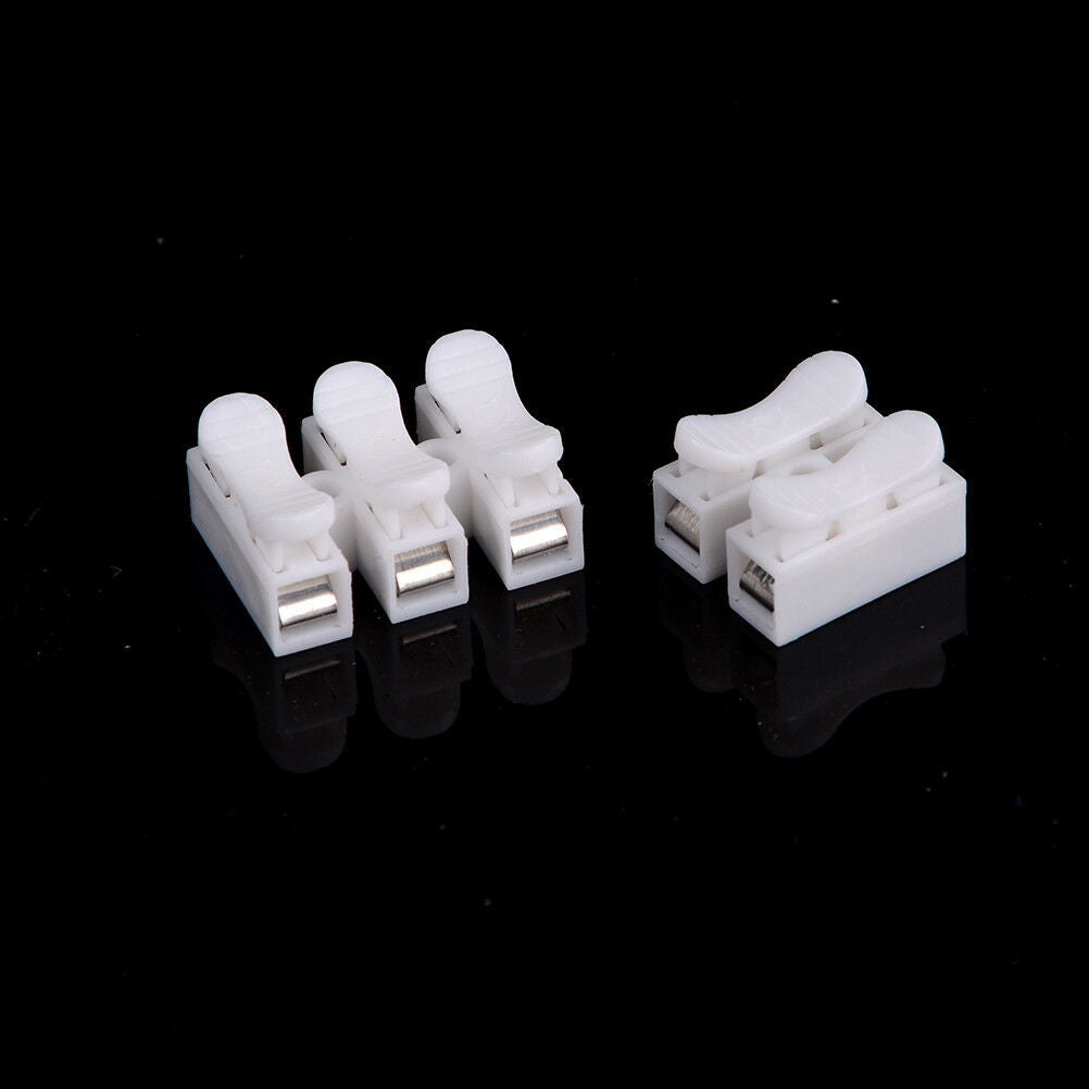 10X Electrical Cable Connectors Quick Splice Lock Wire Terminals Self Lock.l8