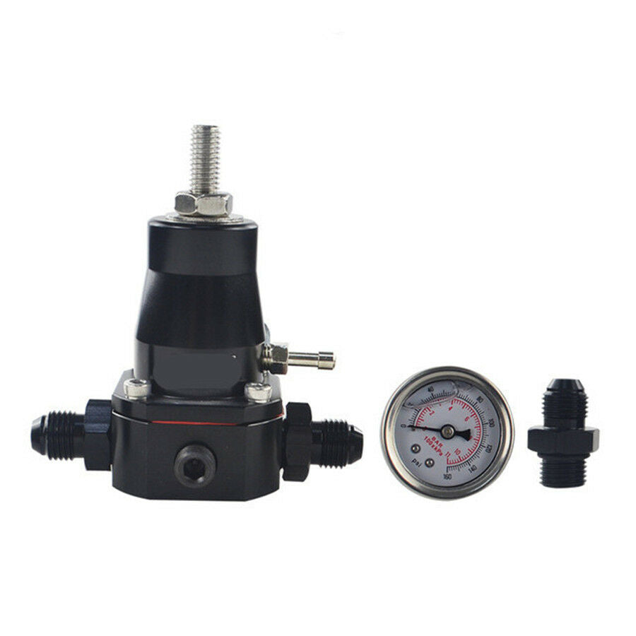 1x Fuel Pressure Regulator 30-70 Psi Adjustable Stainless Steel Mounting Bracket