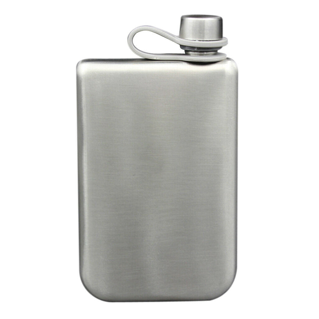 British Style 9oz Portable Stainless Hip Flask Alcohol Flagon   Bottle