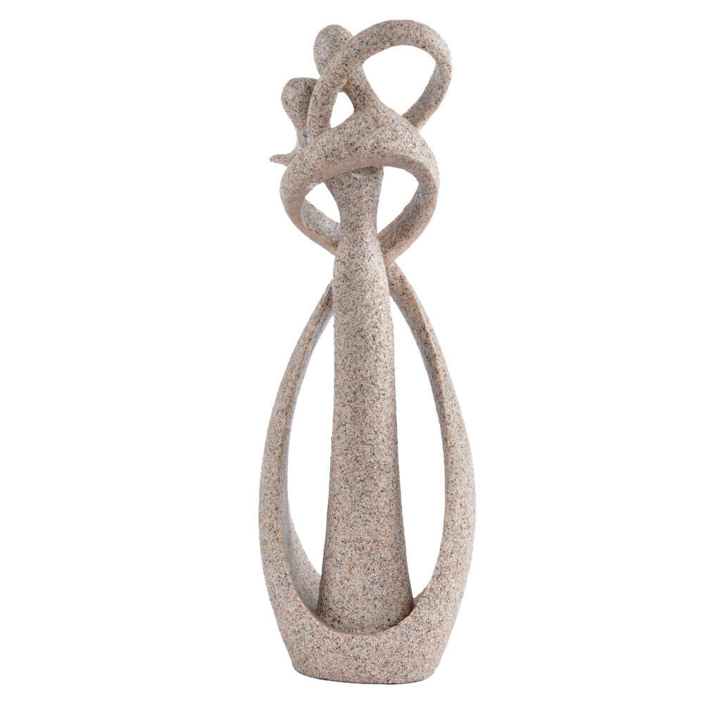 Handmade Sandstone Statue Hug & Love Sculpture Lovers Anniversary Gift