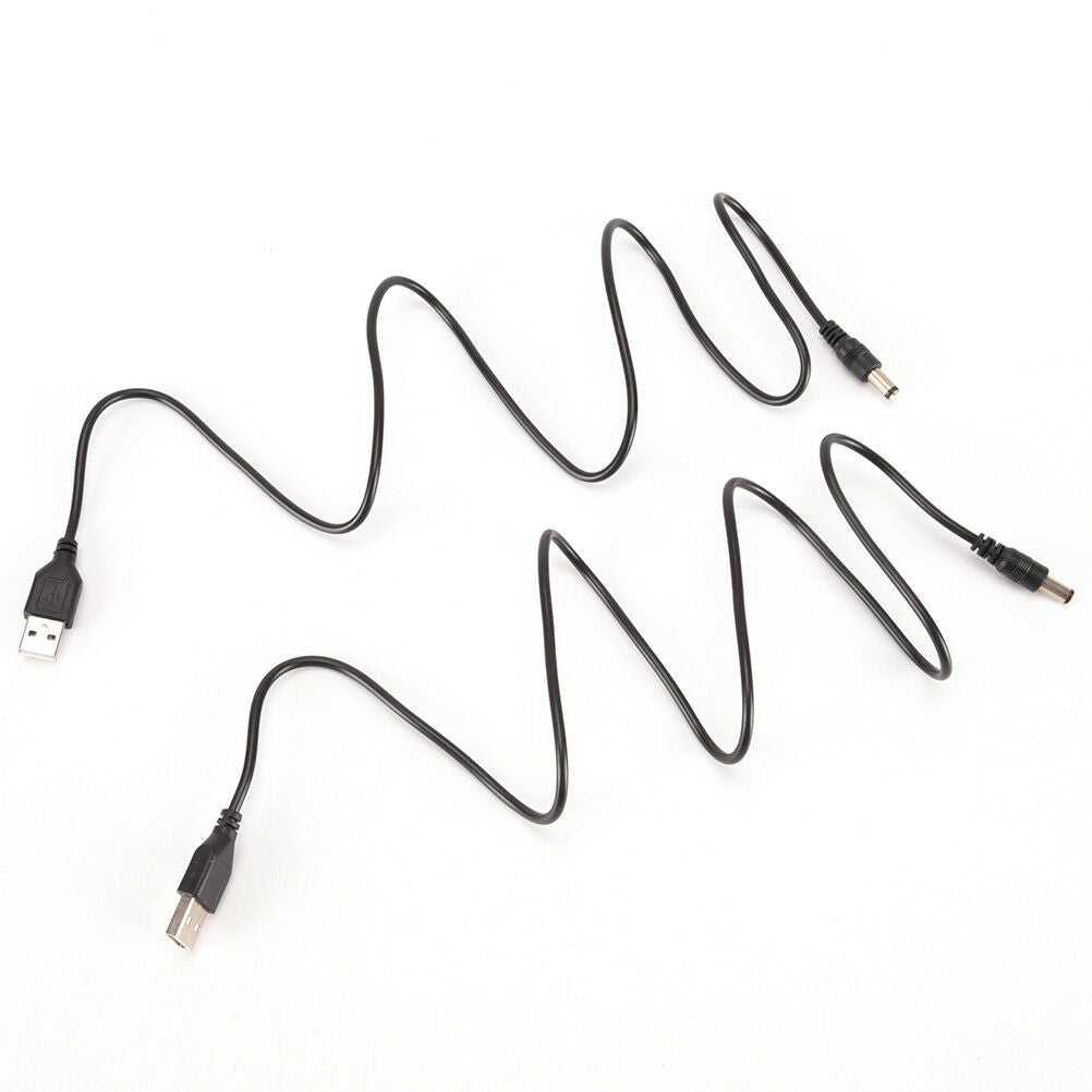 2pcs USB to DC5.5 * 2.1mm Power Cord USB to DC5.5 DC Cable Copper Chargin.l8