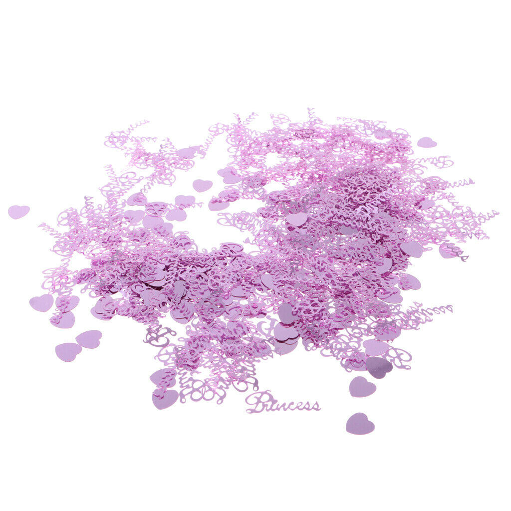 15g Metallic Princess Hearts Table Confetti Foil Table Sprinkles Party Decor