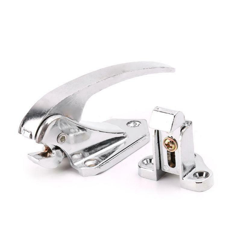 Zinc Alloy Door Handle Lock Spring Loaded Pull Handle Latch For Oven Freezer