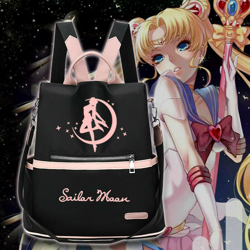 Sailor Moon Shoulders Bag Japan Anime Backpack Tsukino Usagi Casual Rucksack