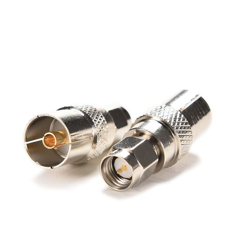 Hot Adapter IEC PAL DVB-T TV female jack to SMA plug male connector straight Tt