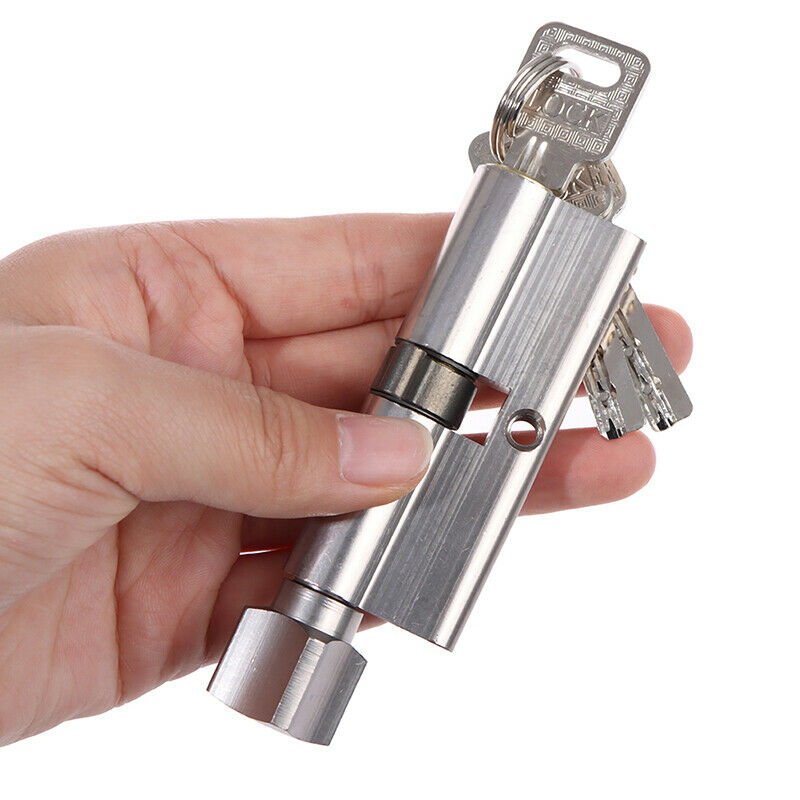 Door Cylinder Lock Biased 70mm Anti-Theft Entrance Brass Lock Home SecurityJ XC