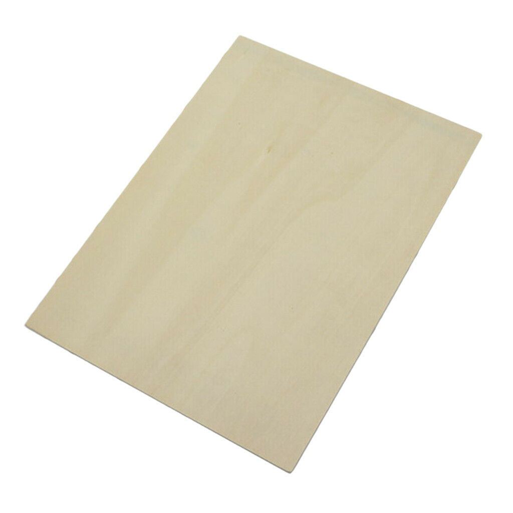 Rectangle Unfinished Wood Craft for DIY Kid Creative Pyrography Art 30x22 cm