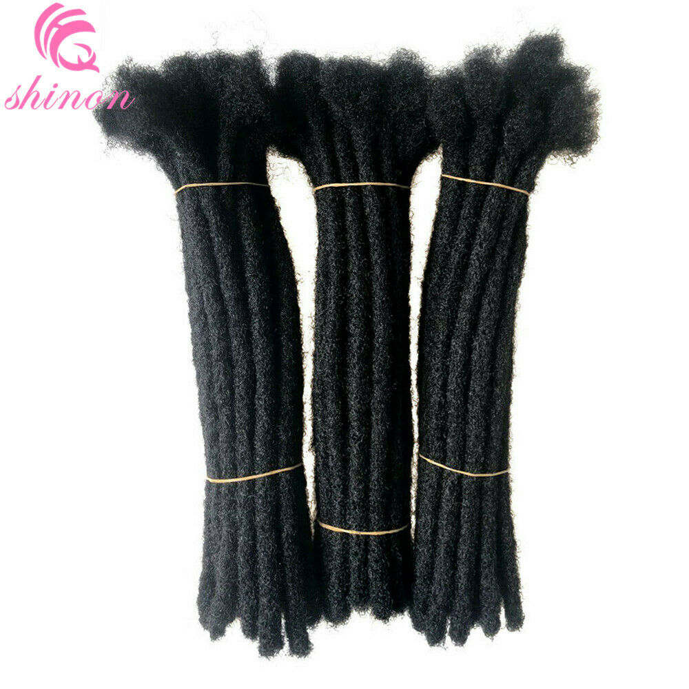 10PCS 8" Handmade Dreadlocks 100% Human Hair Dreads Reggae Locs Hair Extensions