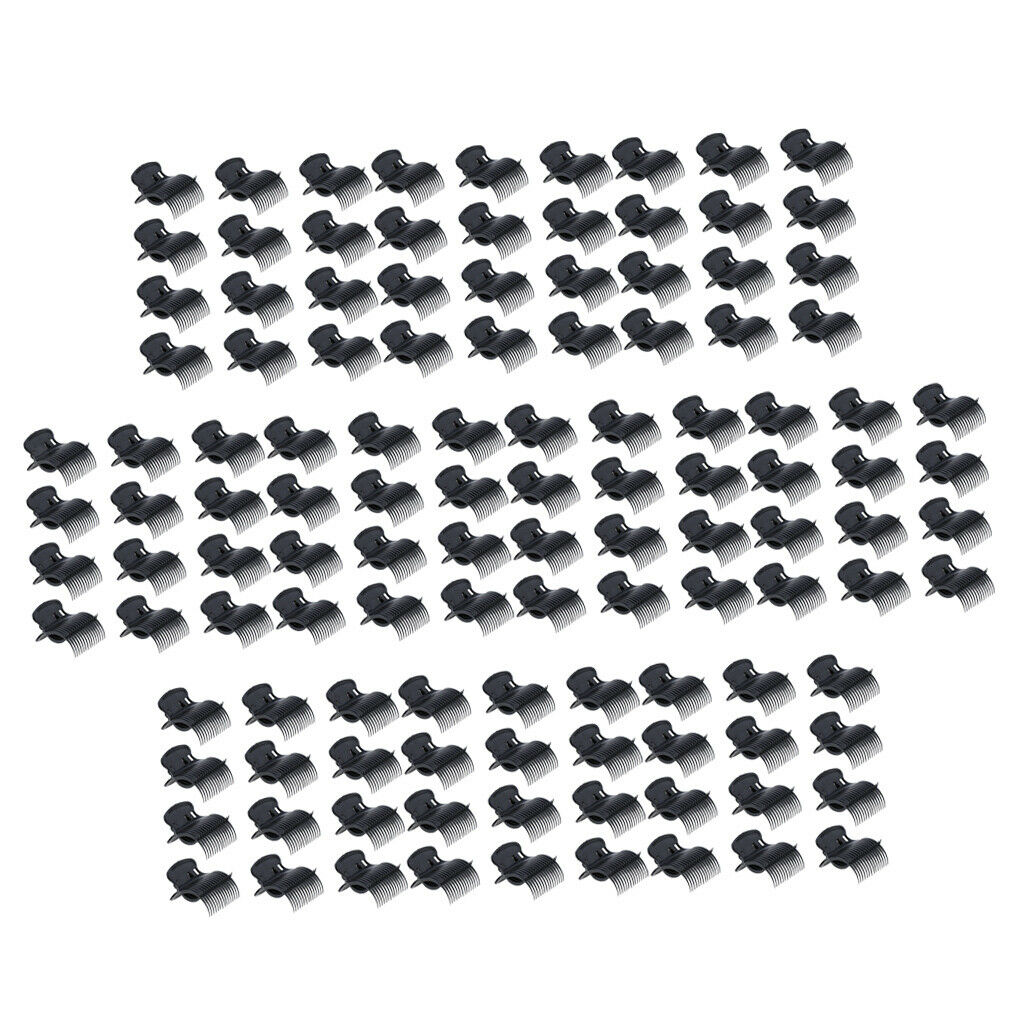 120x Plastic Hot Roller Clip Set Dye Coloring Heatproof Curler Clips Kit