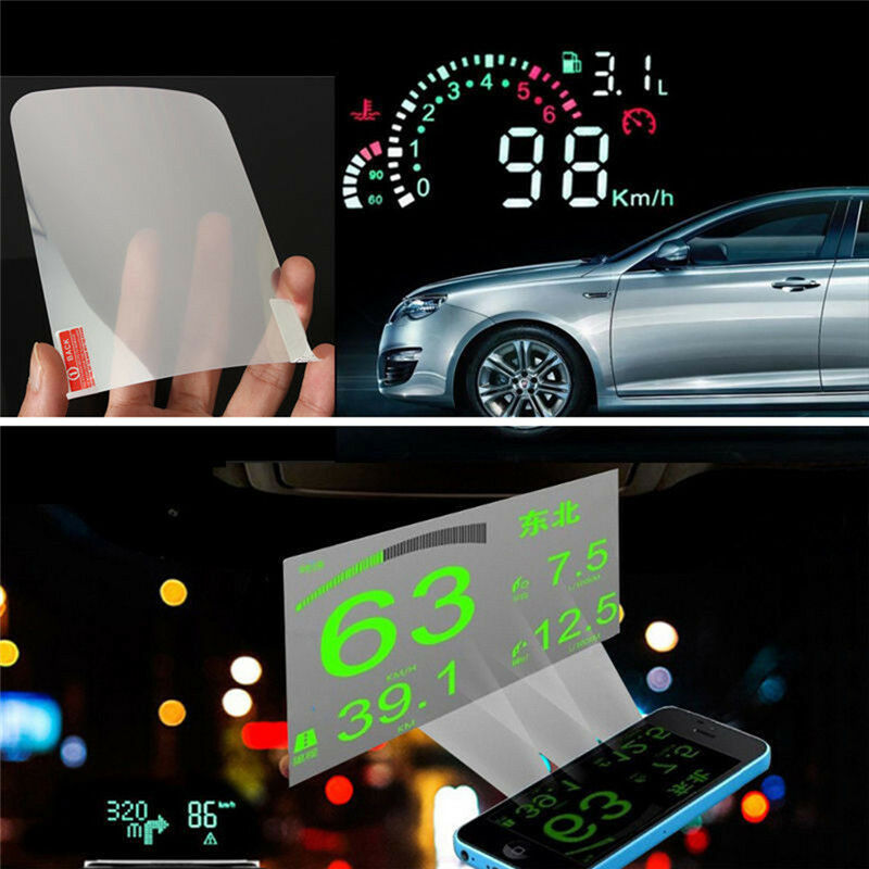 Translucent HUD Head Up Display Adsorption Film Reflective Projection Scre.l8