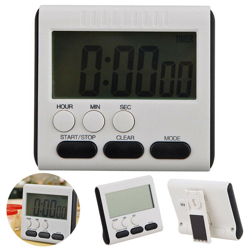 Digital KITCHEN TIMER Countdown Magnetic Fridge Cooking LCD Timing Clock