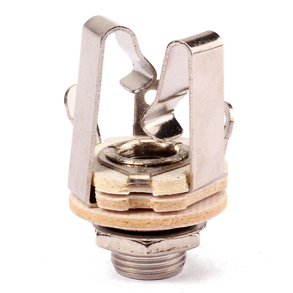 6pcs Electric Guitar Amplifier Stereo Socket 1/4" Plug Instruments DIY Kits