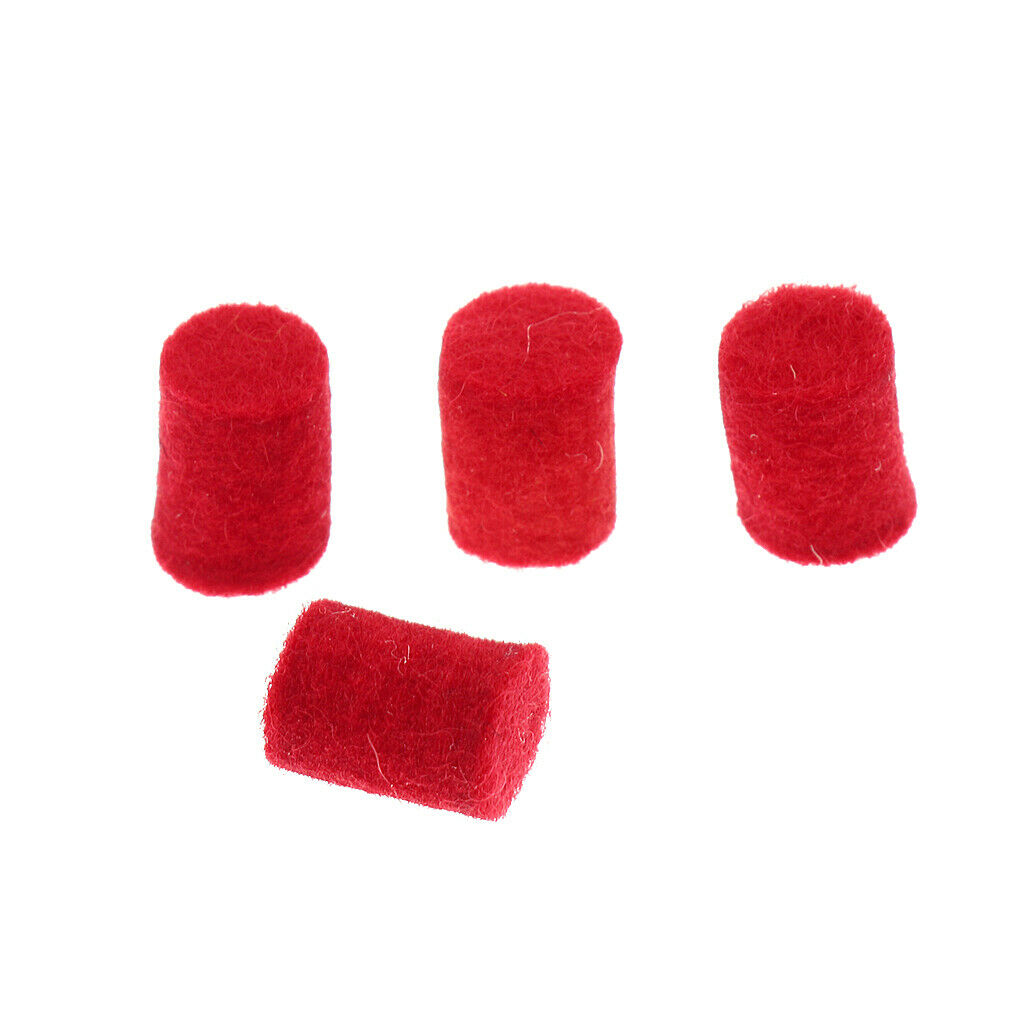 20pcs Saxophone Bumper Felts Repair Parts for Alto Tenor Soprano Sax Red