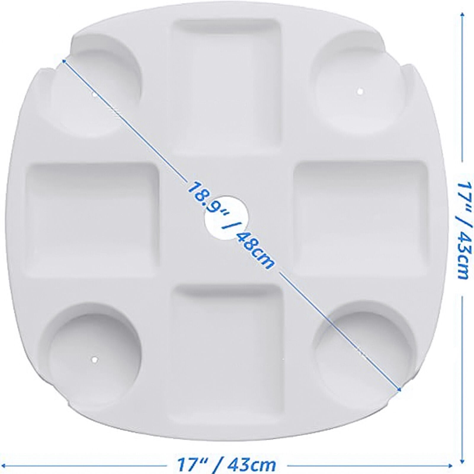 Patio Table Tray Solid Holding Foods Easily Install Versatile for Swimming Pool