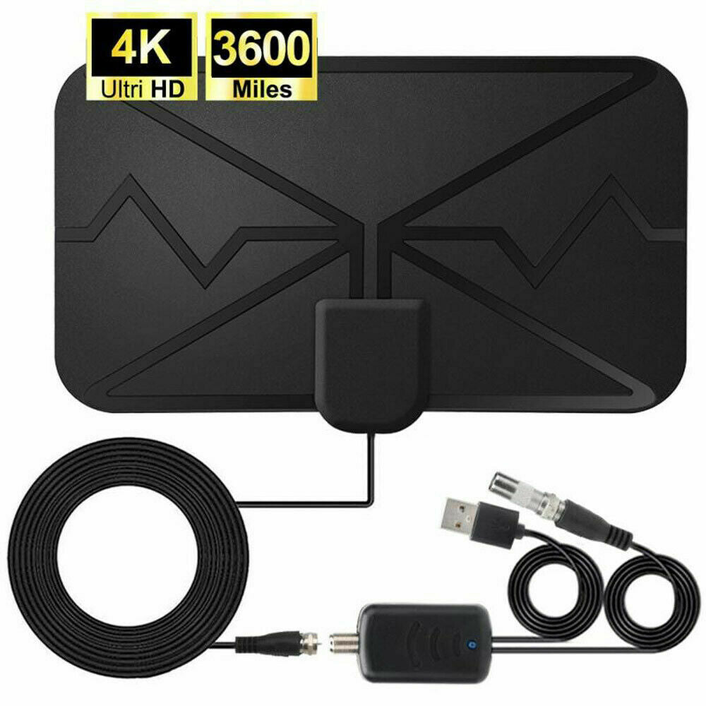 Newest 3600 Miles TV Antenna Upgraded HDTV Indoor Digital Amplified 4K 1080P