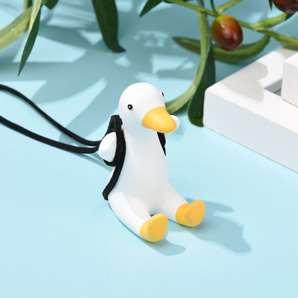 1x Cute Swing Duck Car Hanging Ornament Interior Rearview Mirrors Charms Pendant