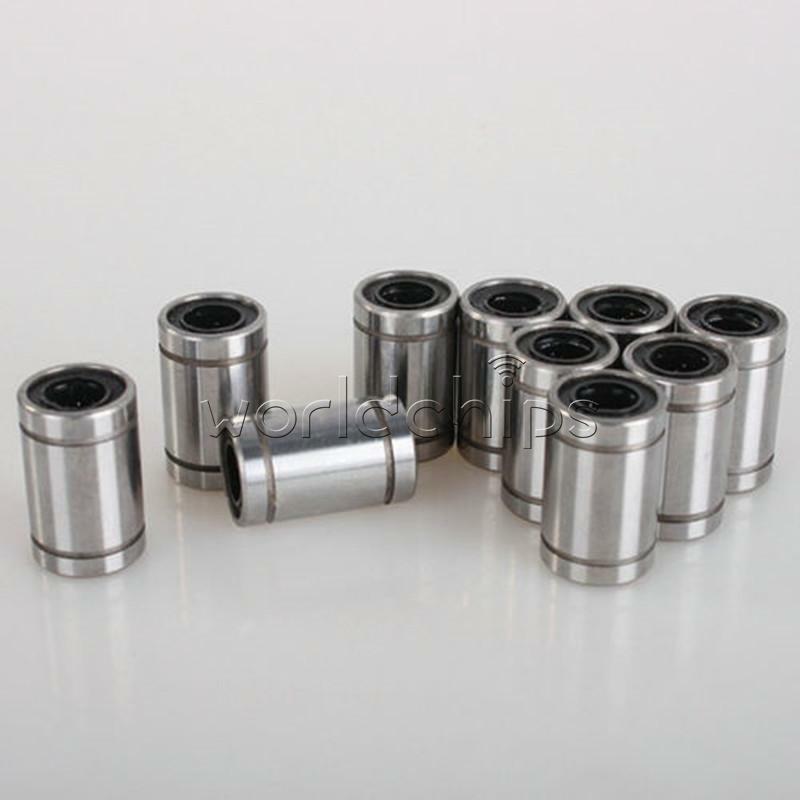 10PCS Practical Inscribed Circle 8mm LM8UU Linear Ball Bearing Bush Bushing New