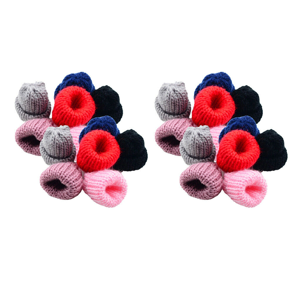 Lots 24 Handmade Knitting Wool Hat Caps for Craft Hair Accessories Ornaments