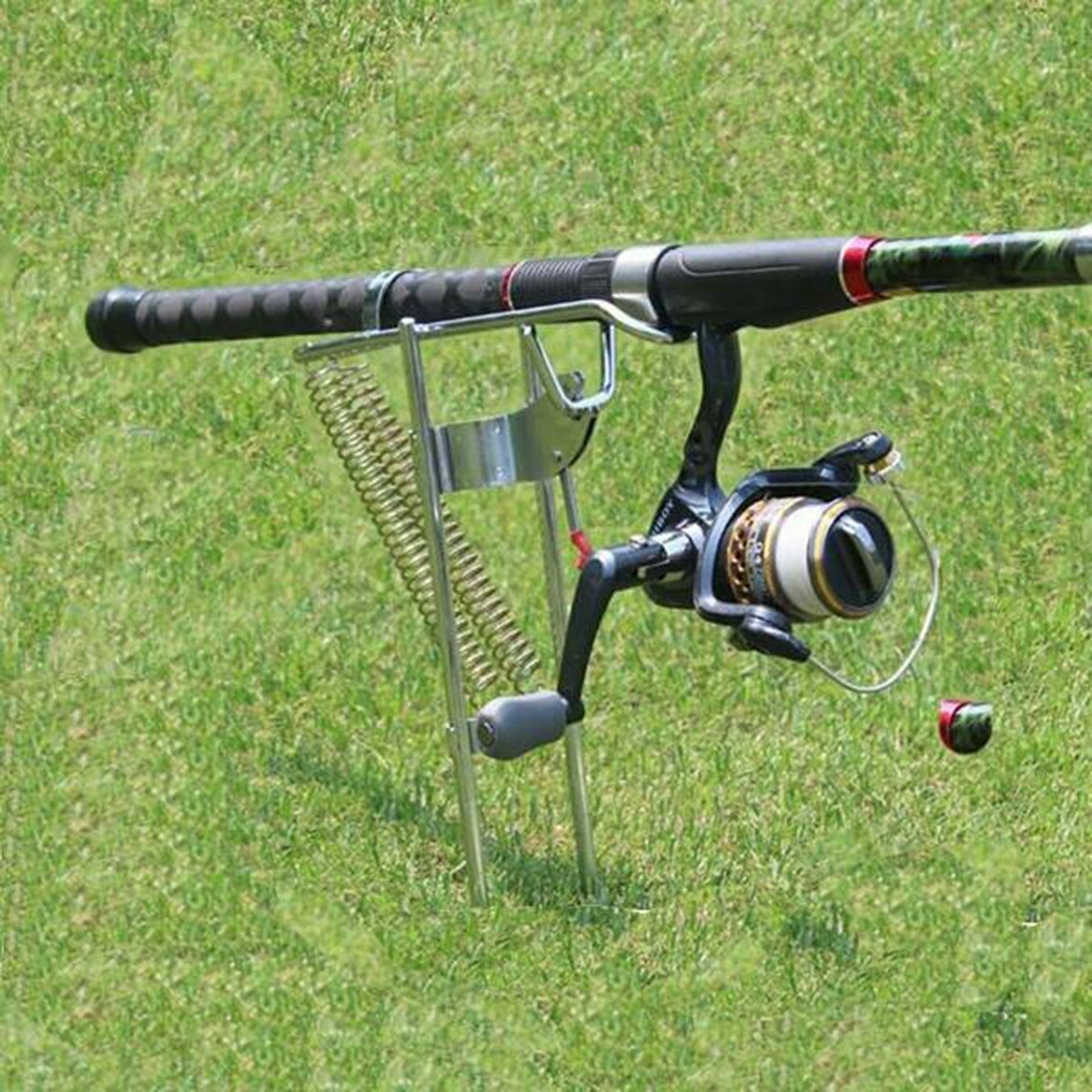 Fishing Rod Holder Automatic Tip-Up Hook Setter Fish Pole Tackle Bracket NEW