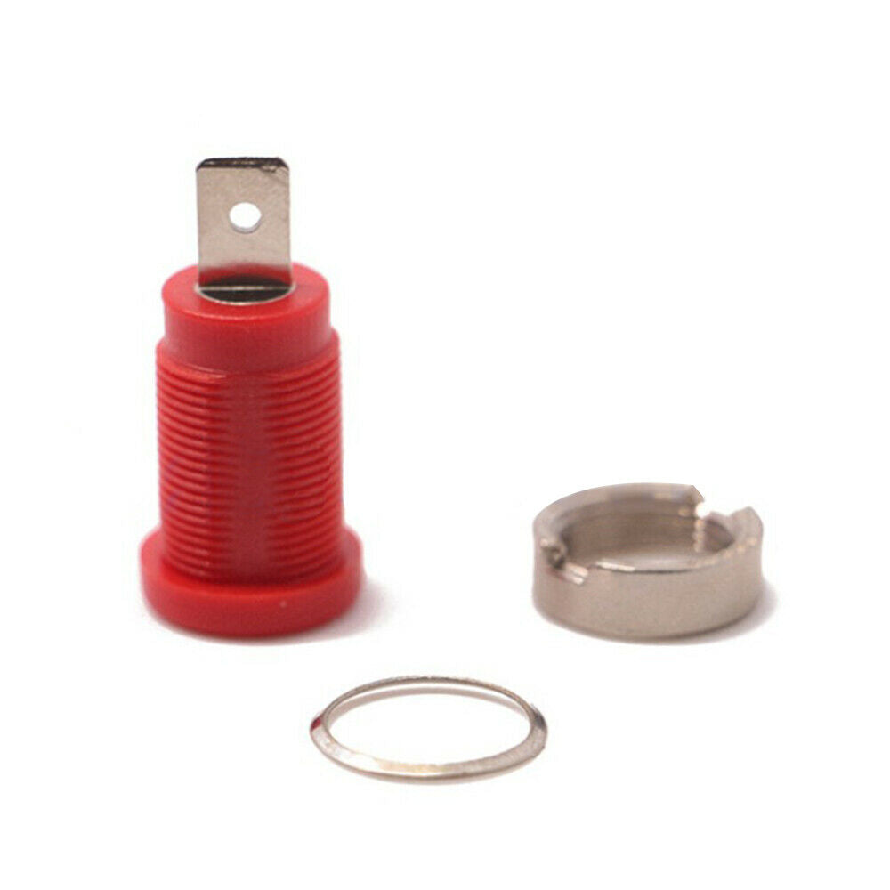 5 Colors 5PCS 4mm Copper Banana Plugs Female Jack Socket Plug Wire Connector