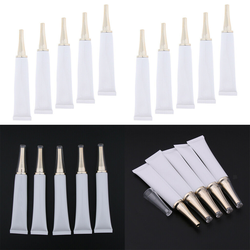 10PCS 20ML Empty  Bottle Clear Empty Refillable Plastic Cosmetic Tube