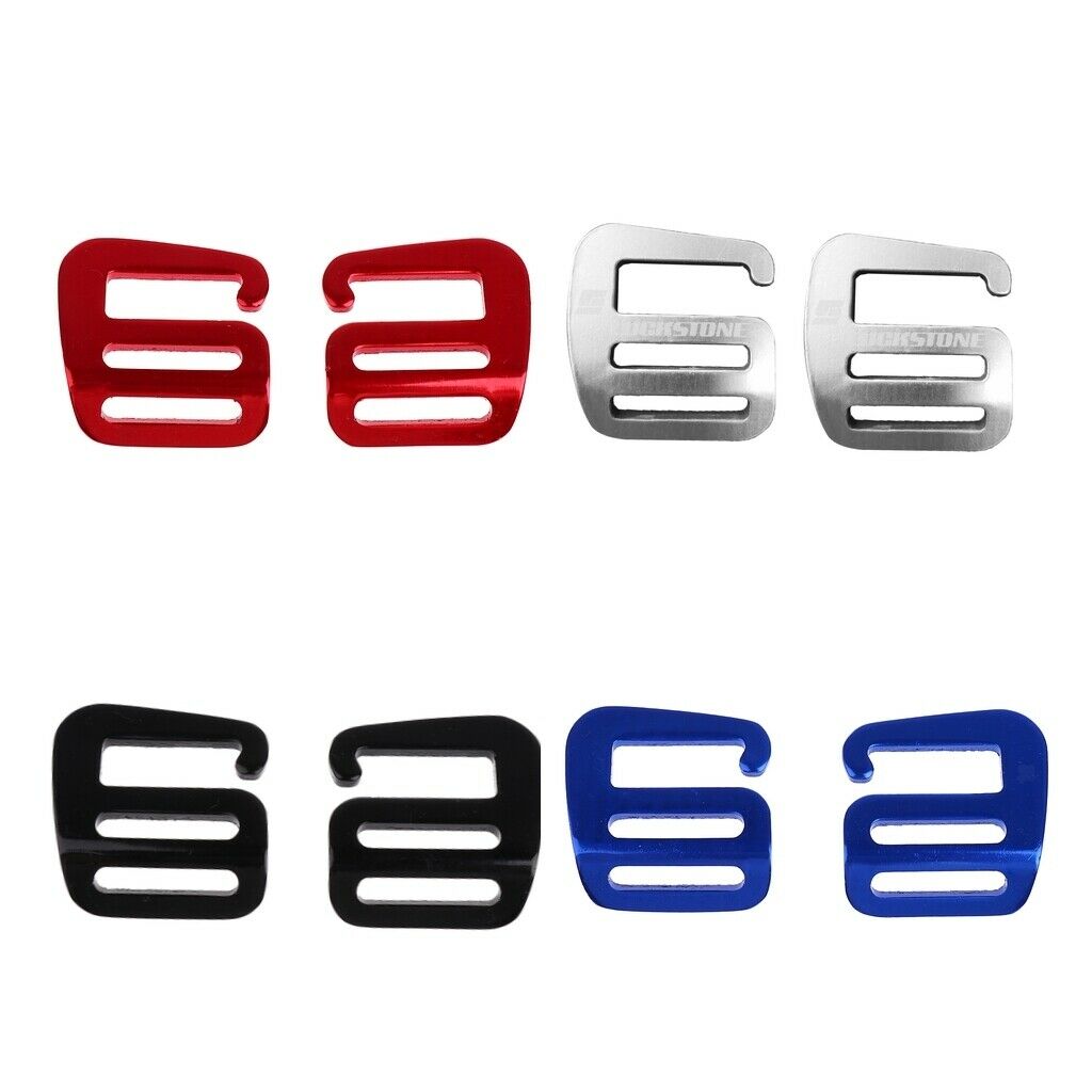 8 Pcs 1 Inch G Hook Outdoor Webbing Buckle