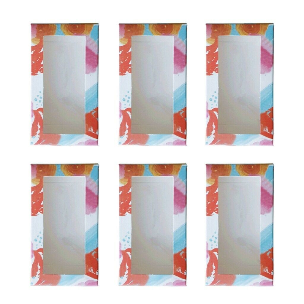 6Pieces Wedding Paper Candy Boxes Bags Trays for Snack Dessert Biscuits