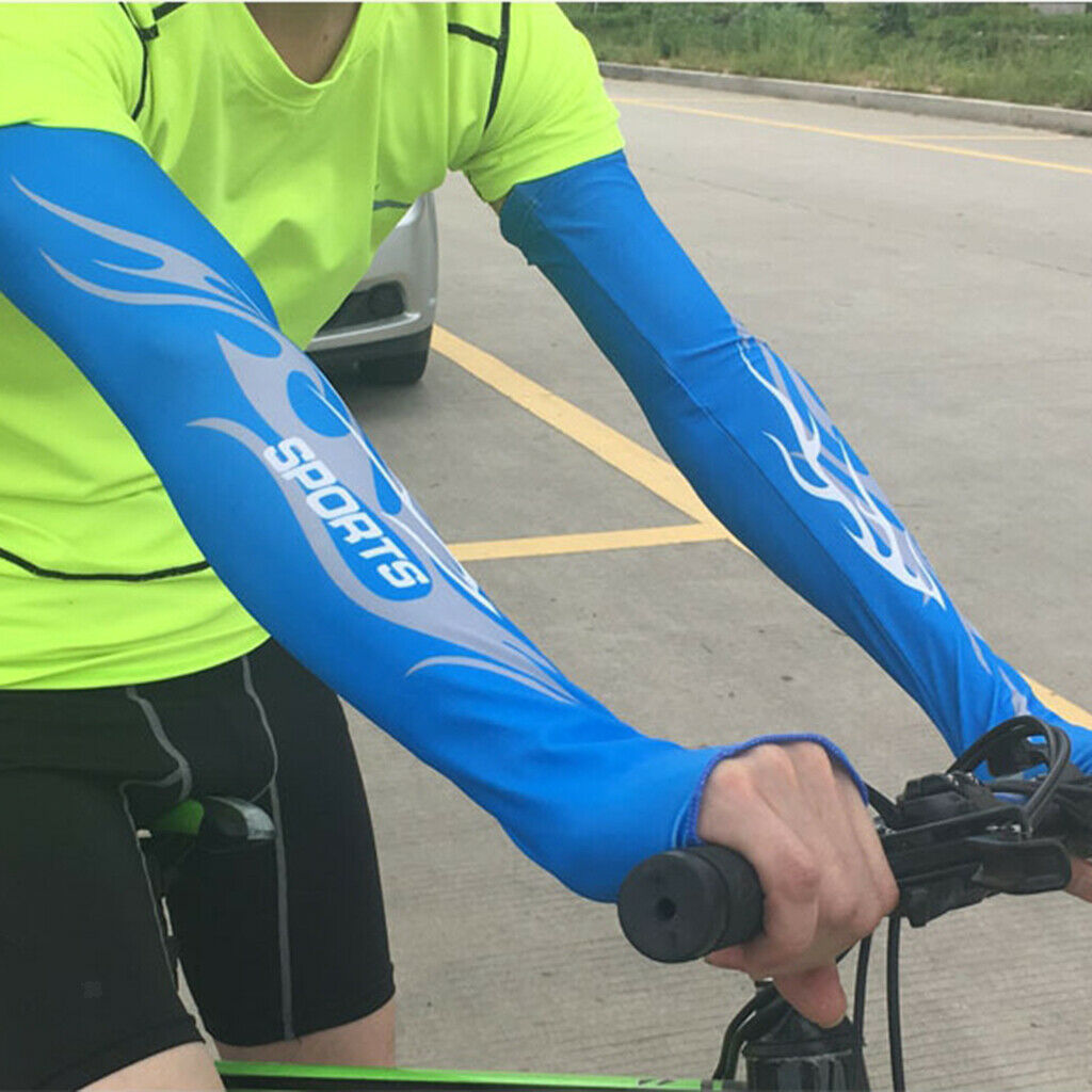 1 Pair Breathable Cool Arm Sleeves Outdoors UV Protection Sun Wrap Guard XXL