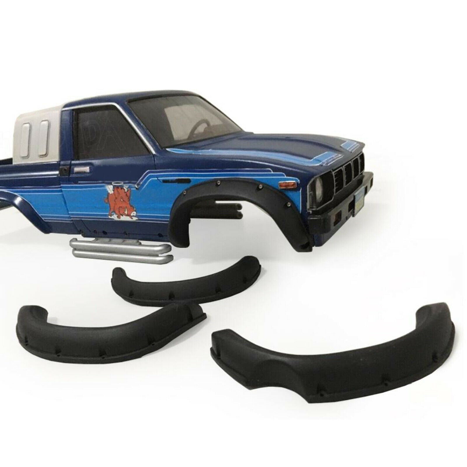 Scale Fender Flares for TAMIYA Hilux BRUISER RC4WD RC Car Car Replaces Black