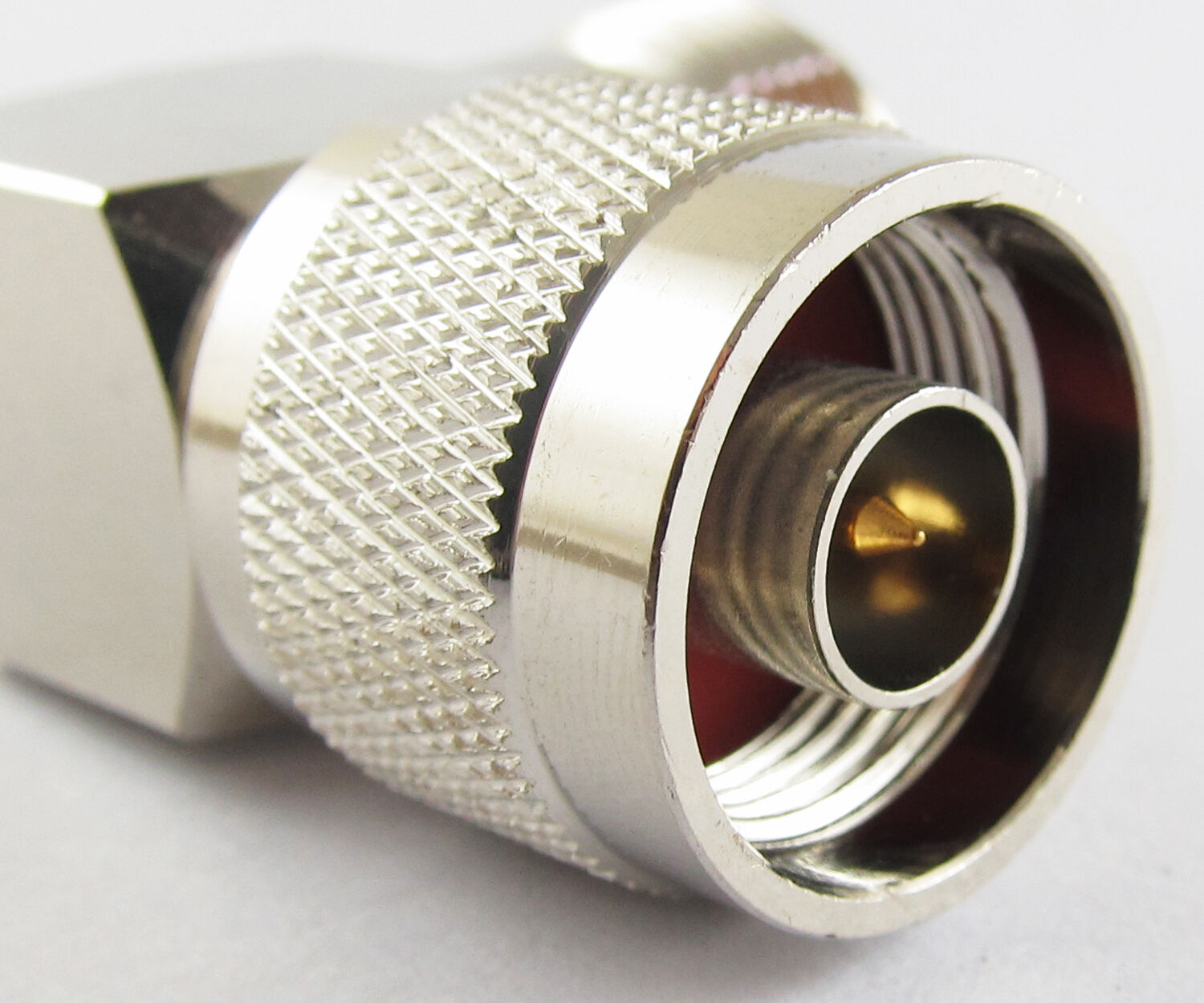 1pc Brass N Male Plug to N Jack Female Right Angle RF Coaxial Adapter Connector